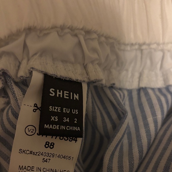 SHEIN Striped Wide Leg Pants in Blue and White - Picture 4 of 4